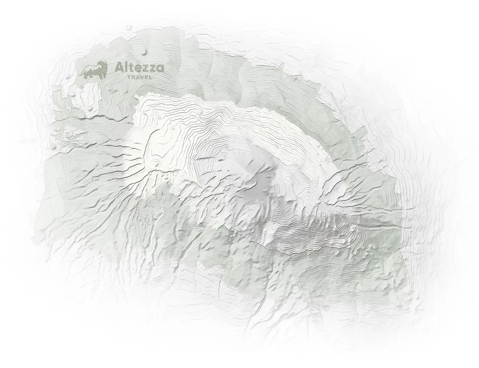 Mappa della via Lemosho sul Kilimangiaro